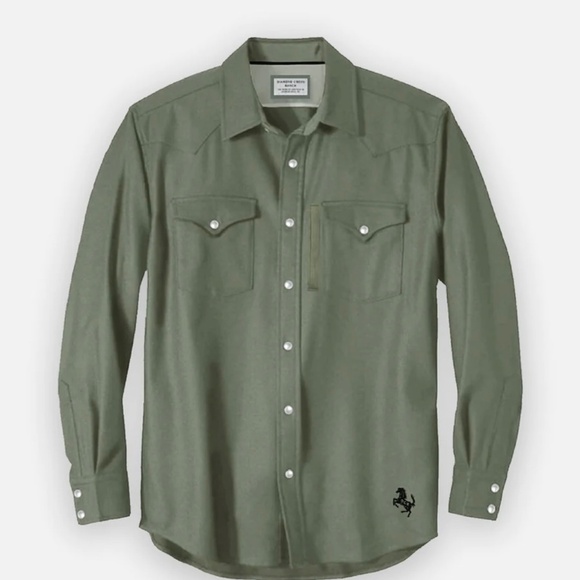 Other - Cowboy Shirt- Diamond Cross Ranch-Sage-Size XL
